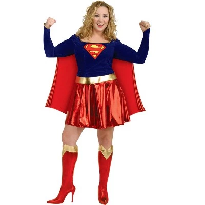 DC Comics Deluxe Supergirl Plus Size Costume 1 DC Comics Deluxe Supergirl Plus Size Costume