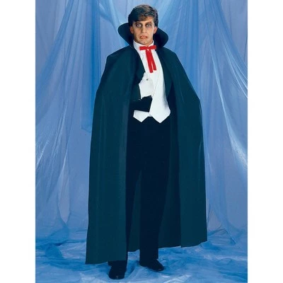Rubie's Rubies Full Length Black Fabric Cape Adult Costume 1 Rubie's Rubies Full Length Black Fabric Cape Adult Costume
