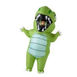 Spooktacular Creations 7ft. Adult Green Dino Full Body Inflatable Costume - One Size