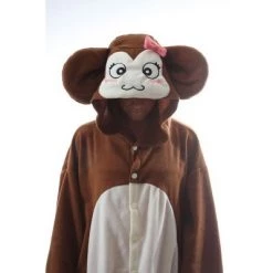 Costume Evolution BCozy Kigu Unisex Animal Costume Pajama Onsie Adult: Monkey -Costume Outfit Store unnamed file 4752