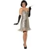 Forum Novelties Silver Sequin Disco Dress Adult Costume