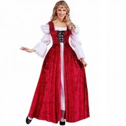 Forum Novelties Medieval Lady Lace Up Gown Plus Size Adult Costume