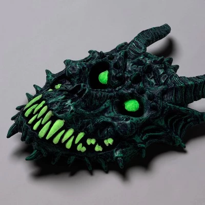 Hyde & EEK! Boutique Adult Glow in the Dark Dragon Halloween Costume Mask - Hyde & EEK! Boutique™ 1 Hyde & EEK! Boutique Adult Glow in the Dark Dragon Halloween Costume Mask - Hyde & EEK! Boutique™