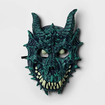 Hyde & EEK! Boutique Adult Glow in the Dark Dragon Halloween Costume Mask - Hyde & EEK! Boutique™ 3 Hyde & EEK! Boutique Adult Glow in the Dark Dragon Halloween Costume Mask - Hyde & EEK! Boutique™ - Image 3