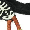 Gallerie II Black/Orange Skeleton Halloween Scarf Accessory - One Size