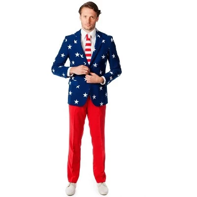OppoSuits Oppo Suits Stars and Stripes Suit Adult Costume 4 OppoSuits Oppo Suits Stars and Stripes Suit Adult Costume - Image 4