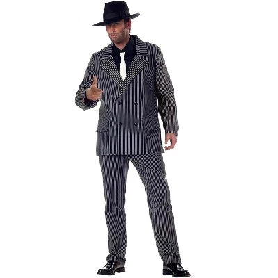 California Costumes Pinstriped Suit Adult Costume 1 California Costumes Pinstriped Suit Adult Costume