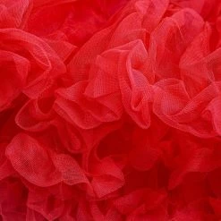 Spooky Central Red Lace Tutu Petticoat Skirt for Women, One Size for Adult