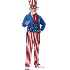 California Costumes Patriotic Uncle Sam Adult Costume