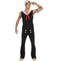 Seeing Red Inc. Seeing Red Retro Sailor Adult Costume -Costume Outfit Store unnamed file 756