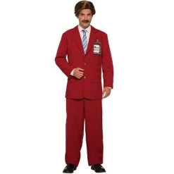 Anchorman Ron Burgundy Suit Adult Costume