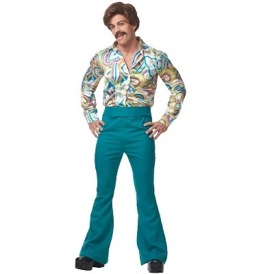 Franco 70's Dude Adult Costume (Green) 3 Franco 70's Dude Adult Costume (Green) - Image 3