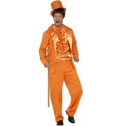 Smiffy's Smiffy 90's Orange Tuxedo Adult Costume -Costume Outfit Store unnamed file 795