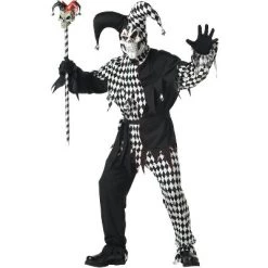 California Costumes Evil Jester Adult Costume (Black/White) 7 California Costumes Evil Jester Adult Costume (Black/White) -Costume Outfit Store unnamed file 803