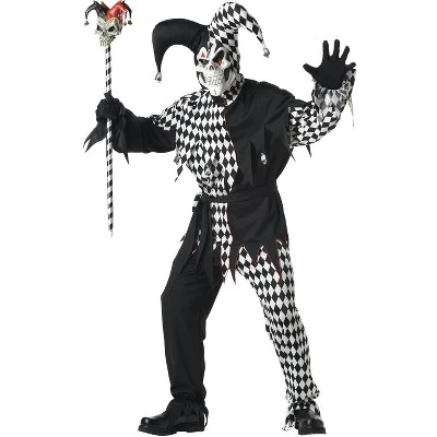 California Costumes Evil Jester Adult Costume (Black/White) 5 California Costumes Evil Jester Adult Costume (Black/White) - Image 5