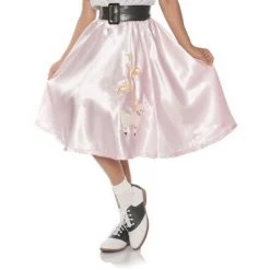 Underwraps Costumes Pink Satin Costume Poodle Skirt -Costume Outfit Store unnamed file 83
