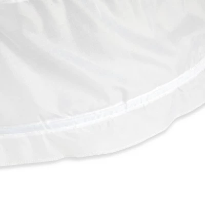 Sparkle and Bash 36" Floor Length Petticoat for Women, White 4-Hoop A-Line Wedding Dress Underskirt, Adjustable, 22-40 in Waist 6 Sparkle and Bash 36" Floor Length Petticoat for Women, White 4-Hoop A-Line Wedding Dress Underskirt, Adjustable, 22-40 in Waist - Image 6