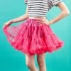Zodaca Hot Pink Tutu Dress for Kids Halloween Costume, Girls Cute Short Petticoat Skirt, Size Large