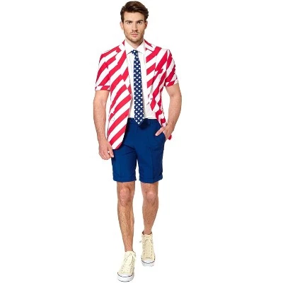 OppoSuits Oppo Suits United Stripes Summer Suit Adult Costume 1 OppoSuits Oppo Suits United Stripes Summer Suit Adult Costume