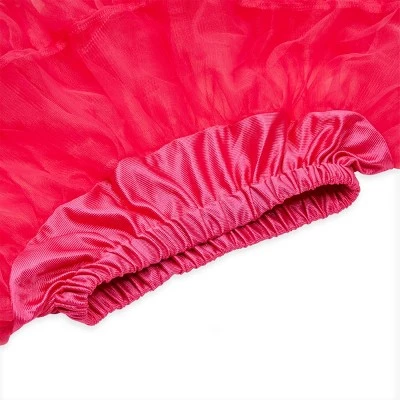 Zodaca Hot Pink Tutu Dress for Kids Halloween Costume, Girls Cute Short Petticoat Skirt, Size Large 2 Zodaca Hot Pink Tutu Dress for Kids Halloween Costume, Girls Cute Short Petticoat Skirt, Size Large - Image 2