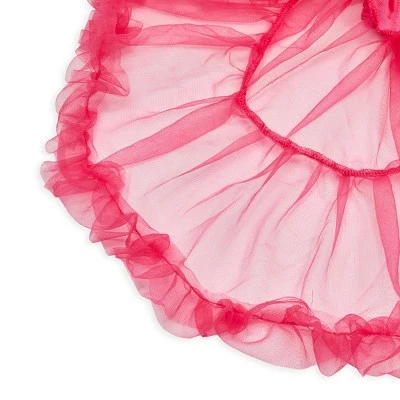Zodaca Hot Pink Tutu Dress for Kids Halloween Costume, Girls Cute Short Petticoat Skirt, Size Large 4 Zodaca Hot Pink Tutu Dress for Kids Halloween Costume, Girls Cute Short Petticoat Skirt, Size Large - Image 4